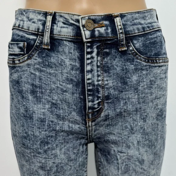 Pistola Acid Wash Skinny Jeans High Rise Distressed Size 26 - Picture 7 of 14